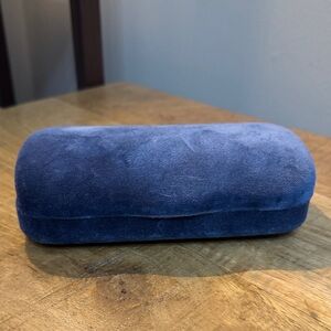 Gucci Blue and Burgundy Velvet Glasses Case